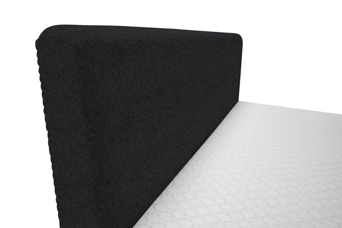 BOXBETT 160/200 cm  in Anthrazit  - Anthrazit/Schwarz, Design, Holz/Holzwerkstoff (160/200cm) - Xora