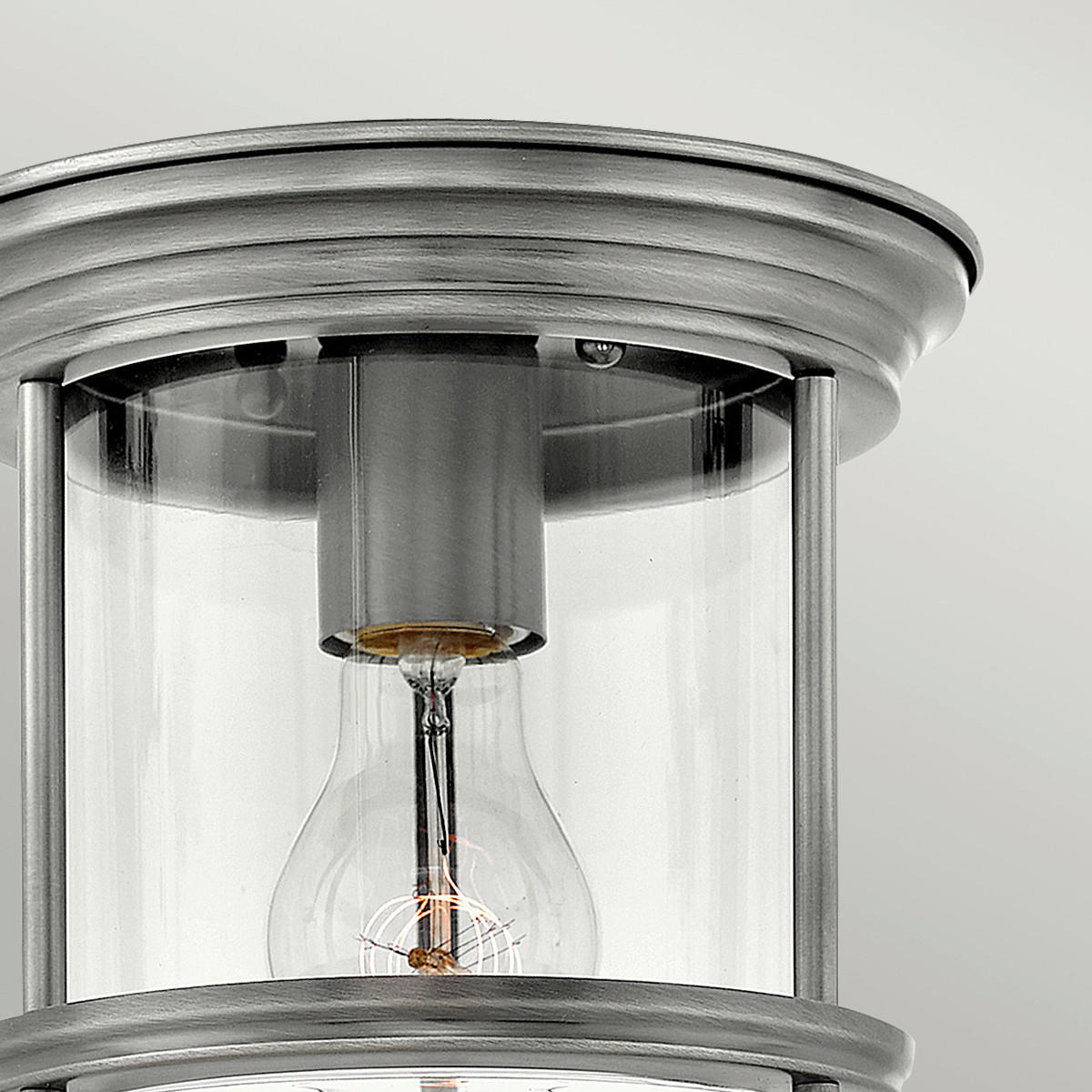 DECKENLEUCHTE  19.6/18.5 cm    - Nickelfarben, Konventionell, Glas/Metall (19.6/18.5cm) - Elstead Lighting