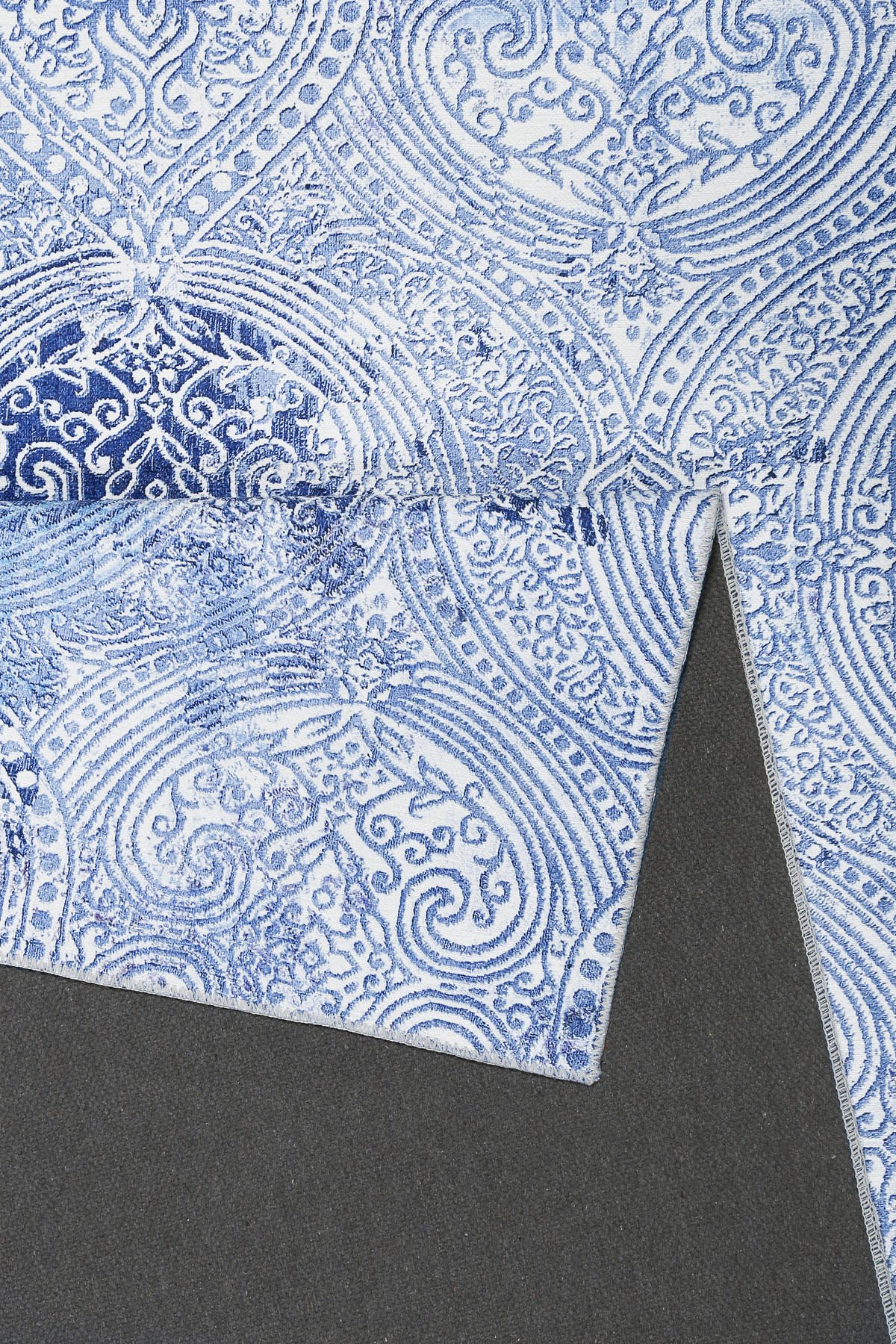WEBTEPPICH 130/190 cm Grace Blau, Silberfarben  - Blau/Silberfarben, Design, Textil (130/190cm) - WECON HOME