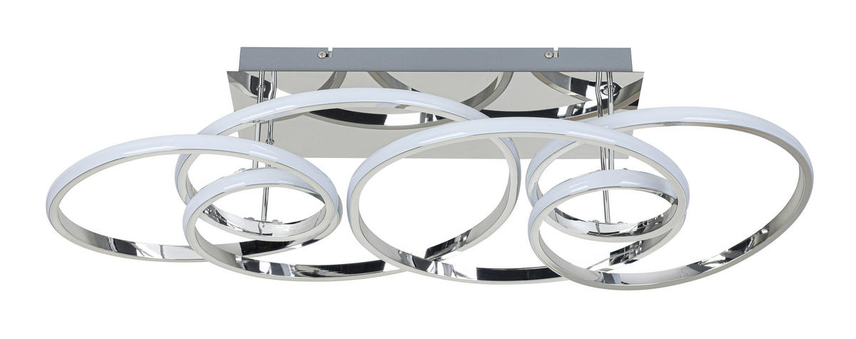DECKENLEUCHTE 70/40/25 cm  - Chromfarben, Trend, Kunststoff/Metall (70/40/25cm) - Collett's Monde