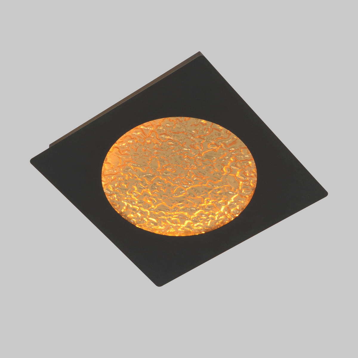APLICĂ DE PERETE CU LED - auriu/negru, Design, plastic/metal (28/28/4cm)