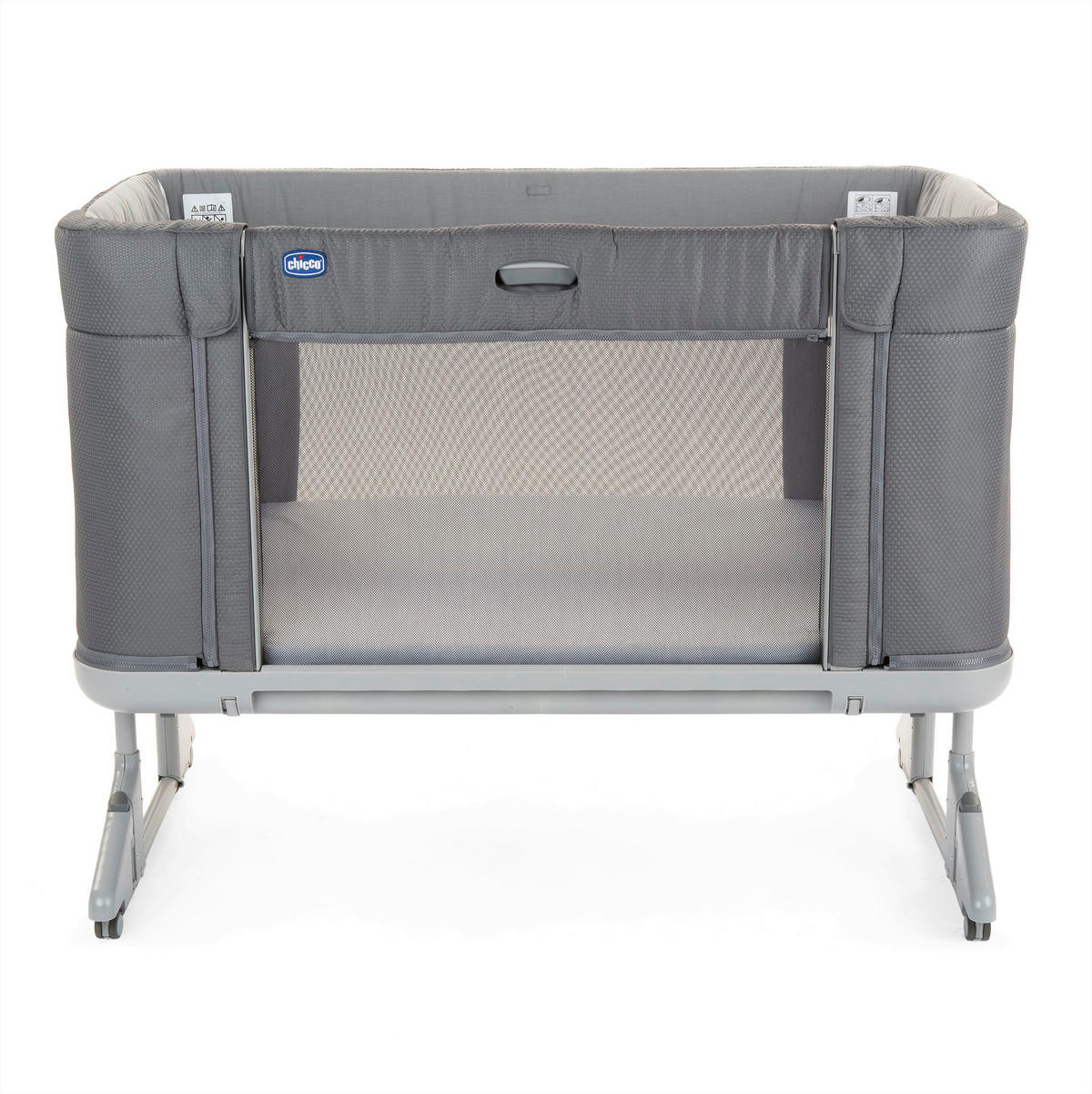 BEISTELLBETT NEXT2ME FOREVER  - Grau, Basics, Textil/Metall (121/91,1/73,8cm) - Chicco