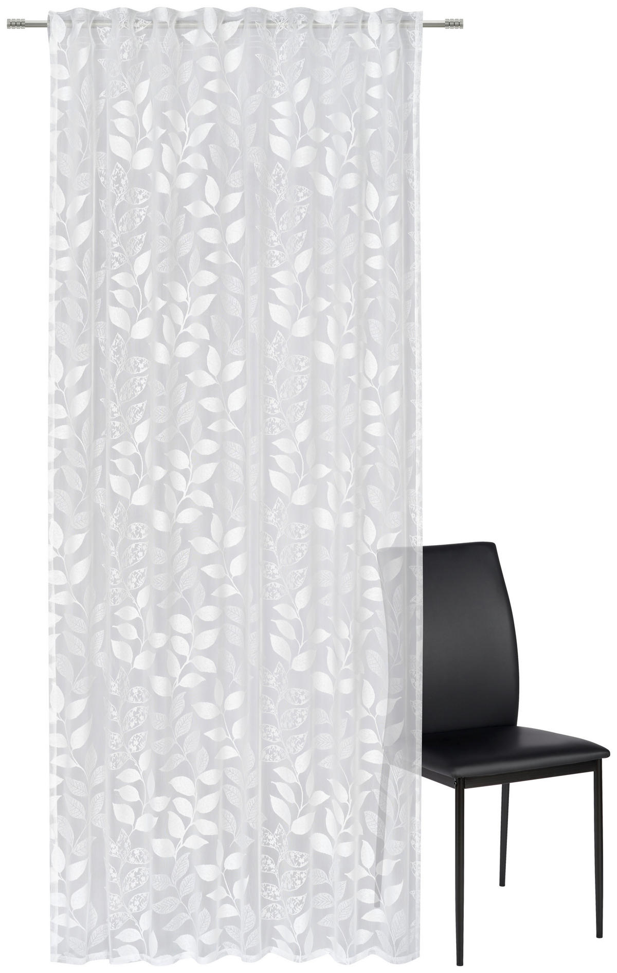 FERTIGVORHANG  transparent   135/245 cm  - Weiß, Natur, Textil (135/245cm) - Esposa