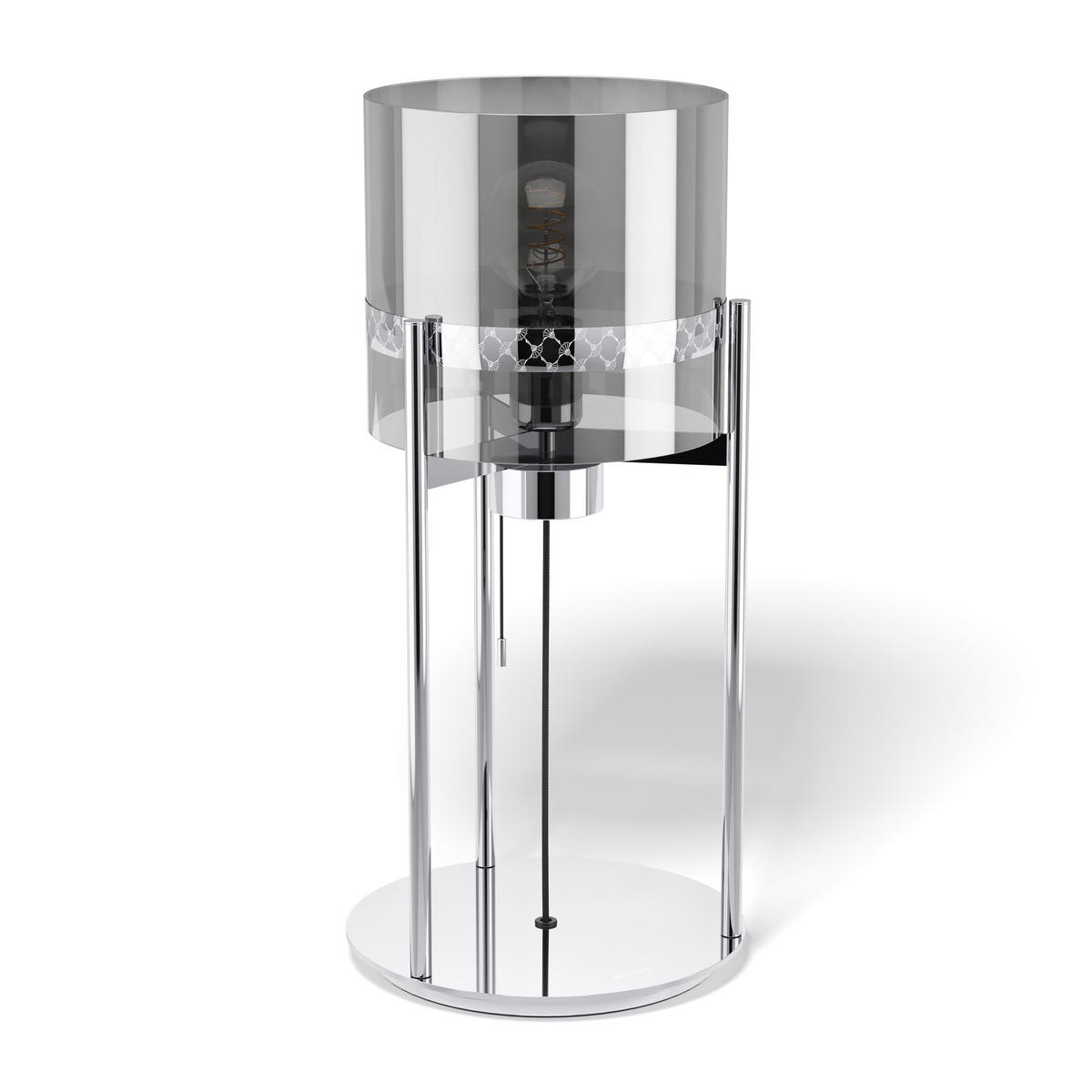 TISCHLEUCHTE Round Lights 21,5/52 cm   - Chromfarben/Transparent, Design, Glas/Metall (21,5/52cm) - Joop!