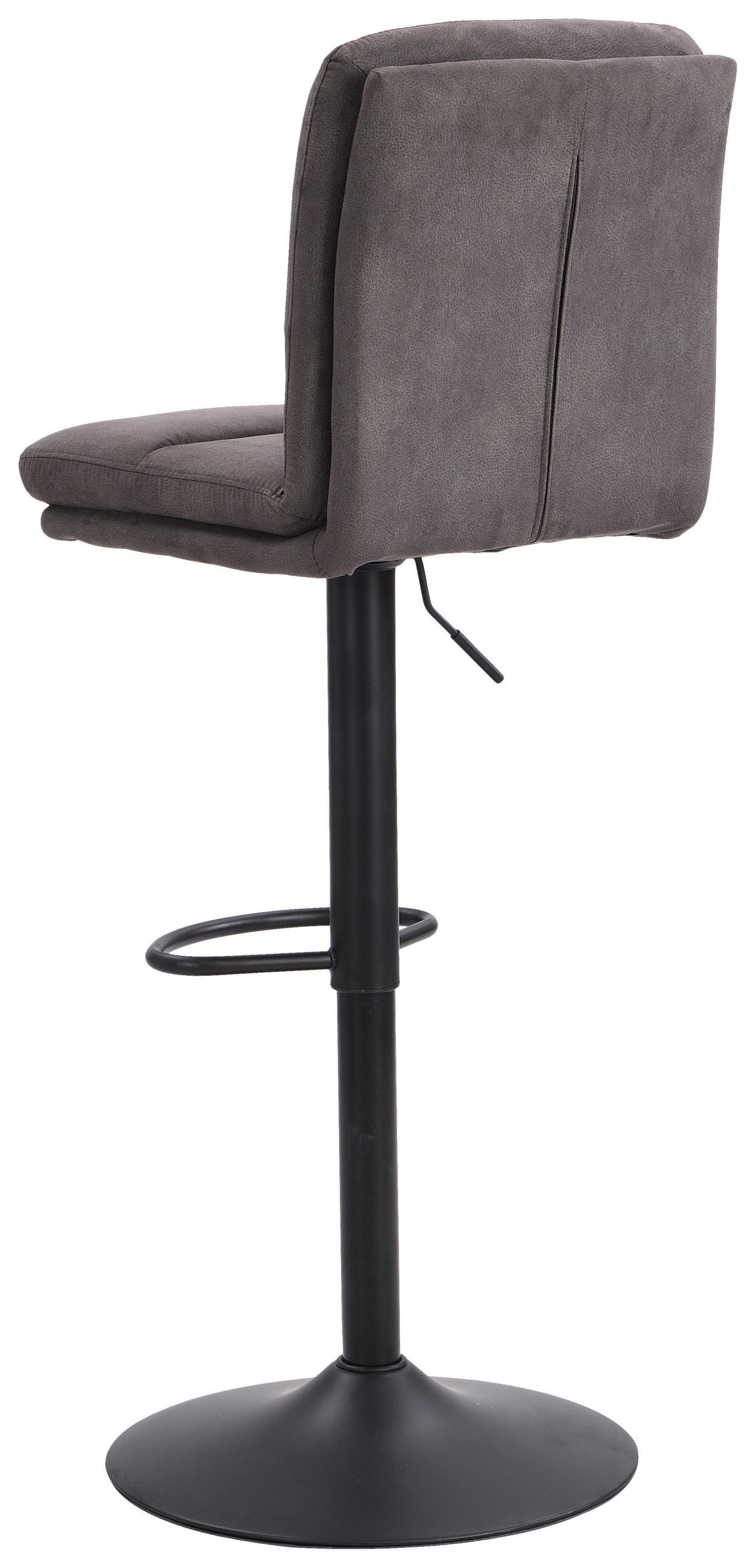 Thumbnail - Mid.you Barhocker, Grau, Metall, Textil, rund, 42x97-118x52 cm, Esszimmer, Barmöbel, Barhocker