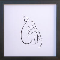 GYCLEÉ Frauen  - Schwarz/Weiß, Basics, Papier/Holzwerkstoff (46/46cm)