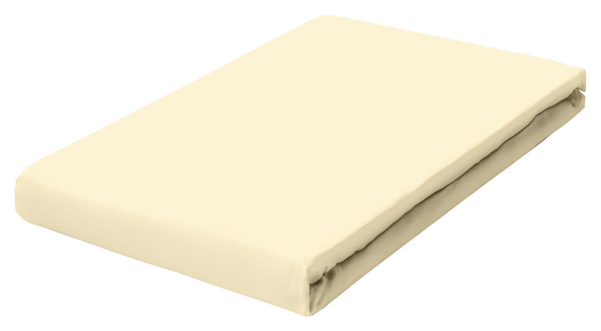 Schlafgut Spannbetttuch Frottex Hellgelb 100x200 cm