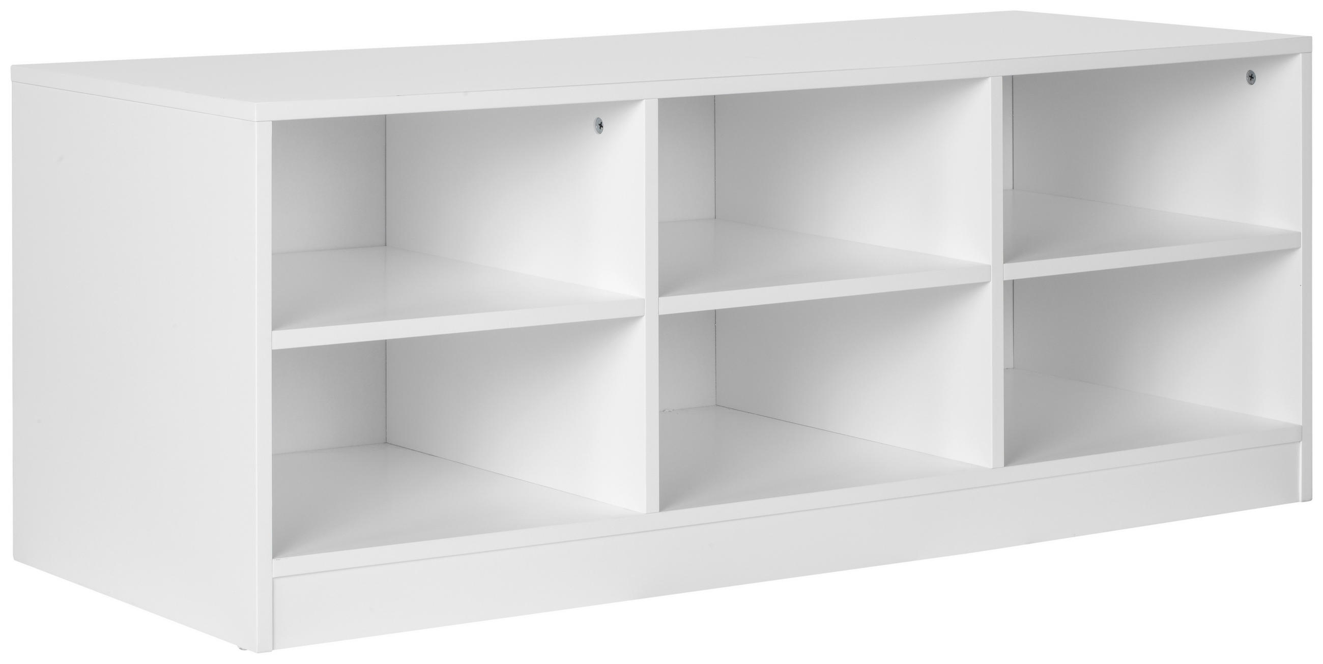 SCHUHREGAL 120/45/42 cm  - Weiß, Design, Holzwerkstoff (120/45/42cm) - MID.YOU