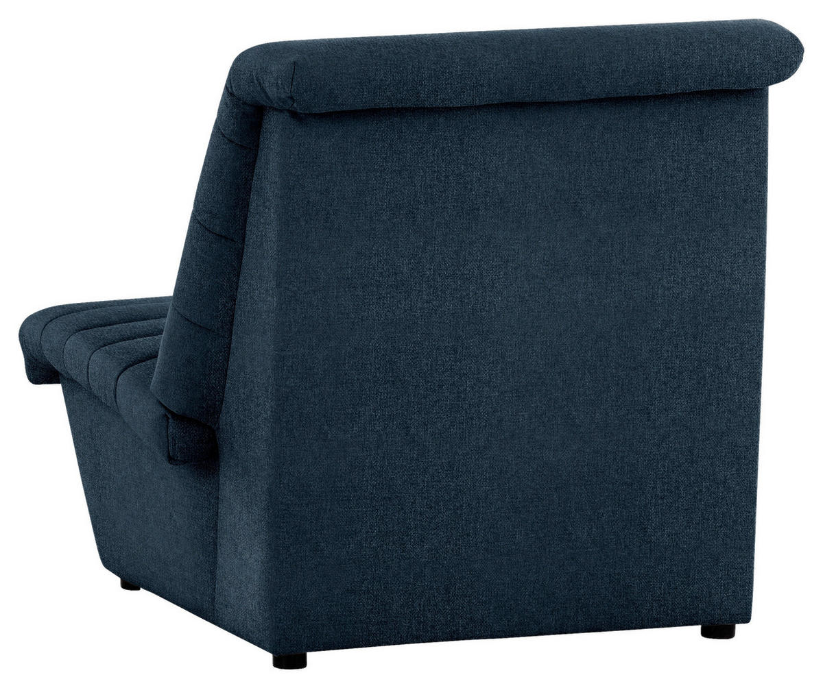 SESSEL Webstoff Dunkelblau    - Schwarz/Dunkelblau, Design, Kunststoff/Textil (92/92/103cm) - LOOKS by W.Joop
