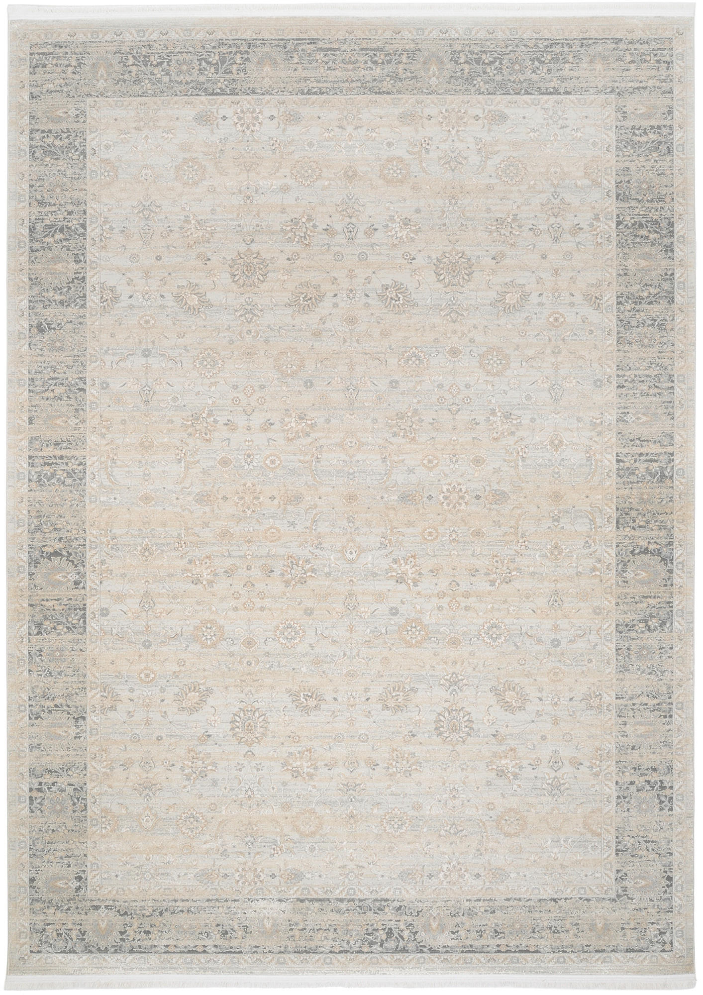 Dieter Knoll Webteppich Ascona Beige, Grau 120x180 cm