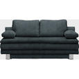 SCHLAFSOFA in Webstoff Anthrazit  - Chromfarben/Anthrazit, Design, Textil/Metall (194/96/86cm) - Novel