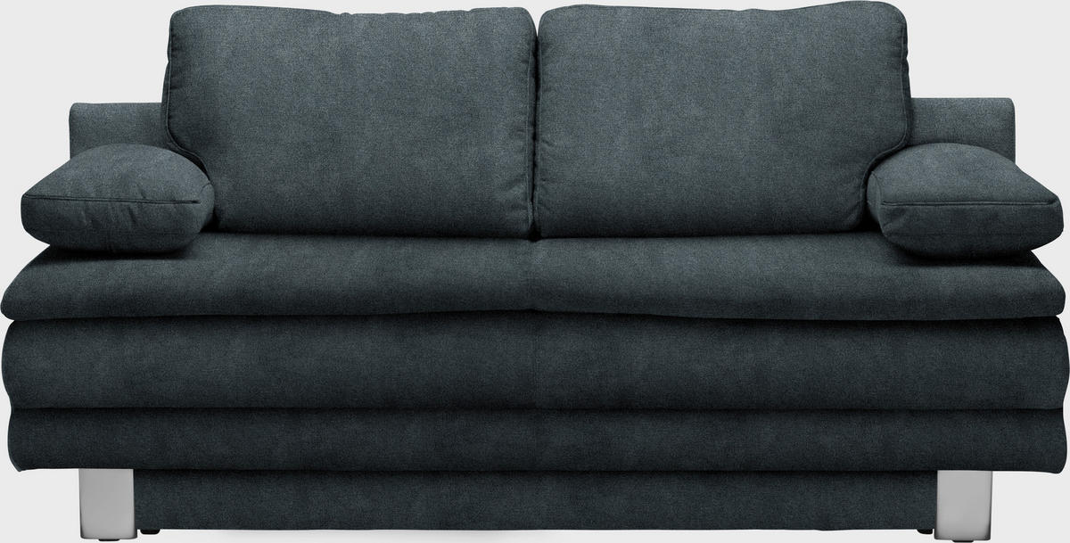 KANAPÉÁGY textil antracit  - krómszínű/antracit, Design, textil/fém (194/96/86cm) - Novel
