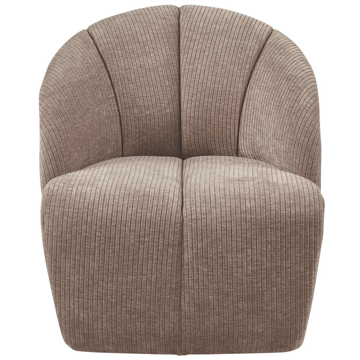 SESSEL in gerippt Sandfarben  - Sandfarben, Design, Kunststoff/Textil (68/75/77cm) - Livetastic