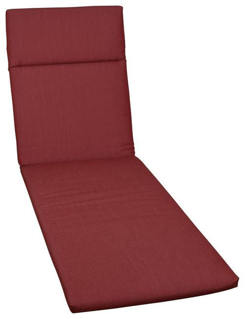 LIEGENAUFLAGE Uni  - Rot, Basics, Textil (60/200/4cm)