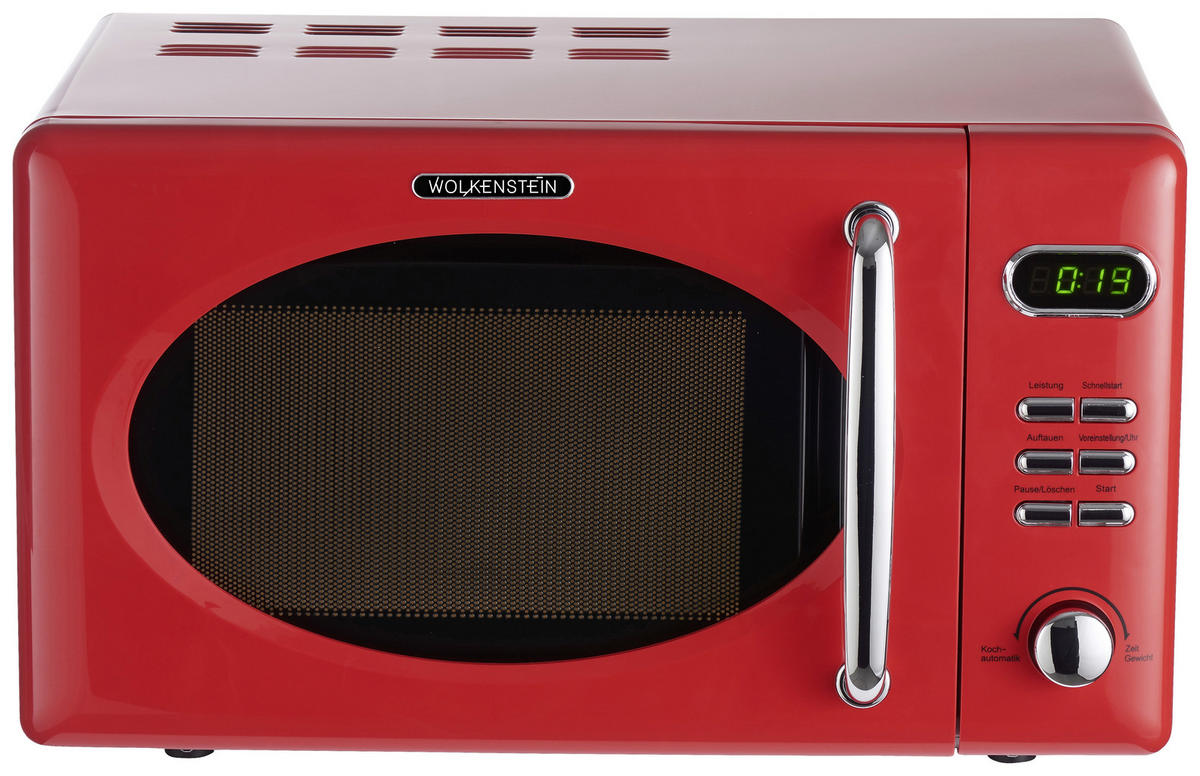 MIKROWELLE WMW720 FR ROT  - Rot, Basics, Metall (46/26/37cm) - PKM
