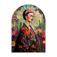 GLASBILD Frauen 70/100 cm  - Multicolor, Basics, Glas/Papier (70/100cm)