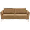 2-SITZER-SOFA Echtleder Honig  - Eichefarben/Beige, Natur, Leder/Holz (207/86/87cm) - Valnatura