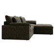 ECKSOFA  in Webstoff Schwarz  306/198 cm  - Schwarz, MODERN, Kunststoff/Textil (306/198cm) - Carryhome