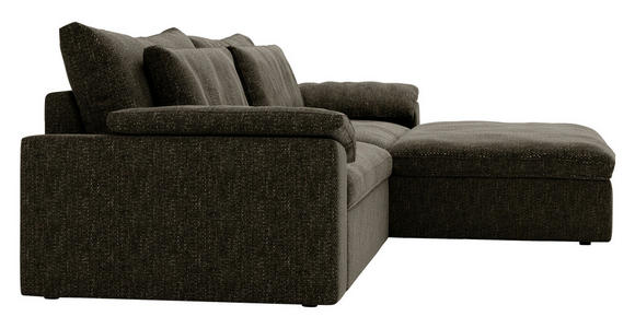 ECKSOFA  in Webstoff Schwarz  306/198 cm  - Schwarz, MODERN, Kunststoff/Textil (306/198cm) - Carryhome