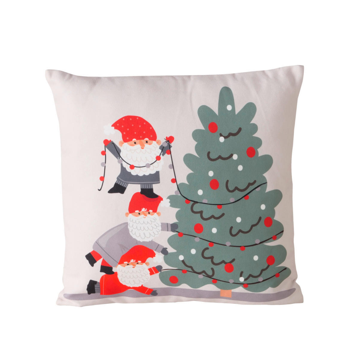 POLŠTÁŘ NA POHOVKU 45/45 cm - šedá/bílá, Trend, textil (45/45cm)