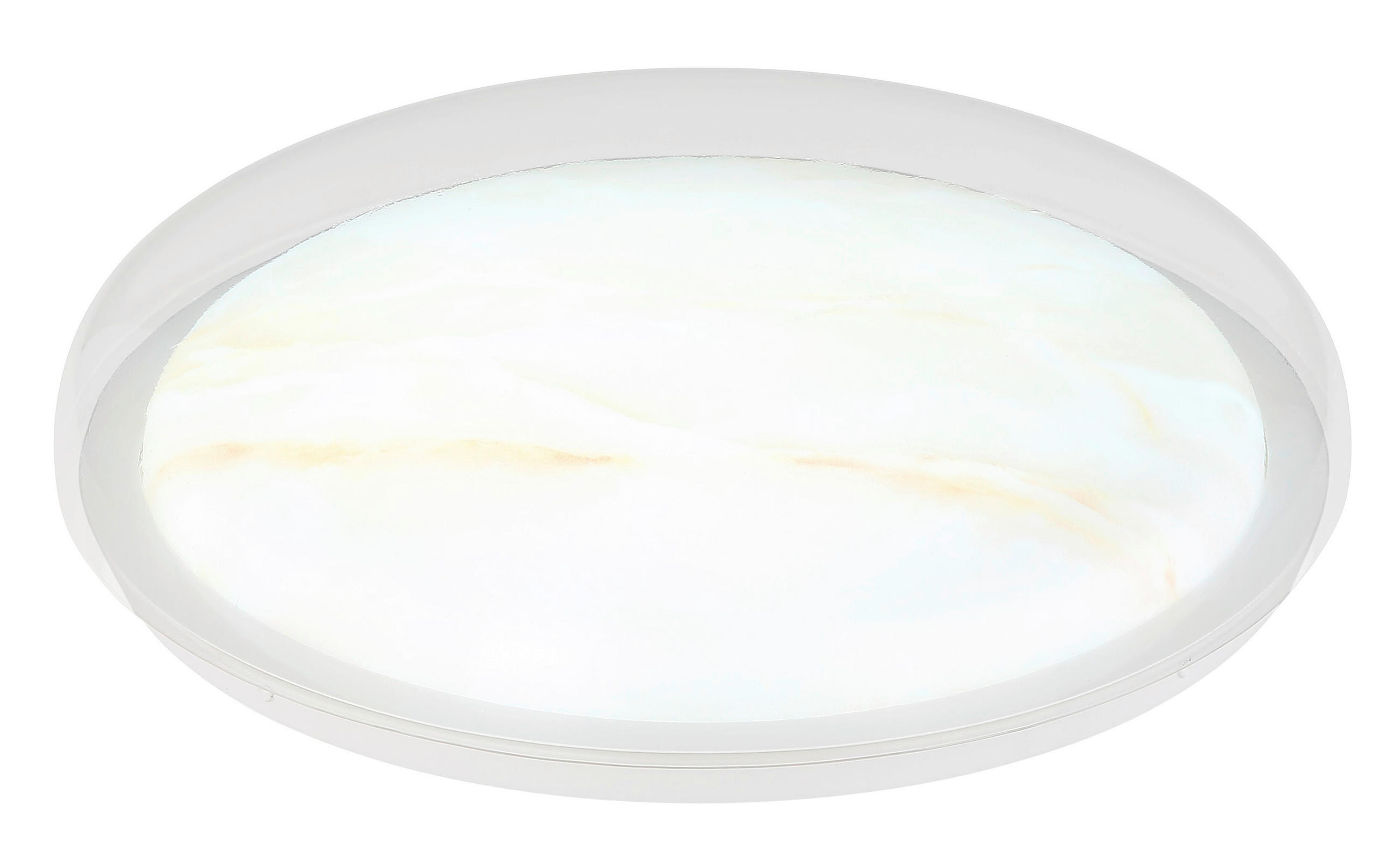 LED-DECKENLEUCHTE 38,5/8 cm   - Klar/Weiß, Basics, Kunststoff/Metall (38,5/8cm) - Globo