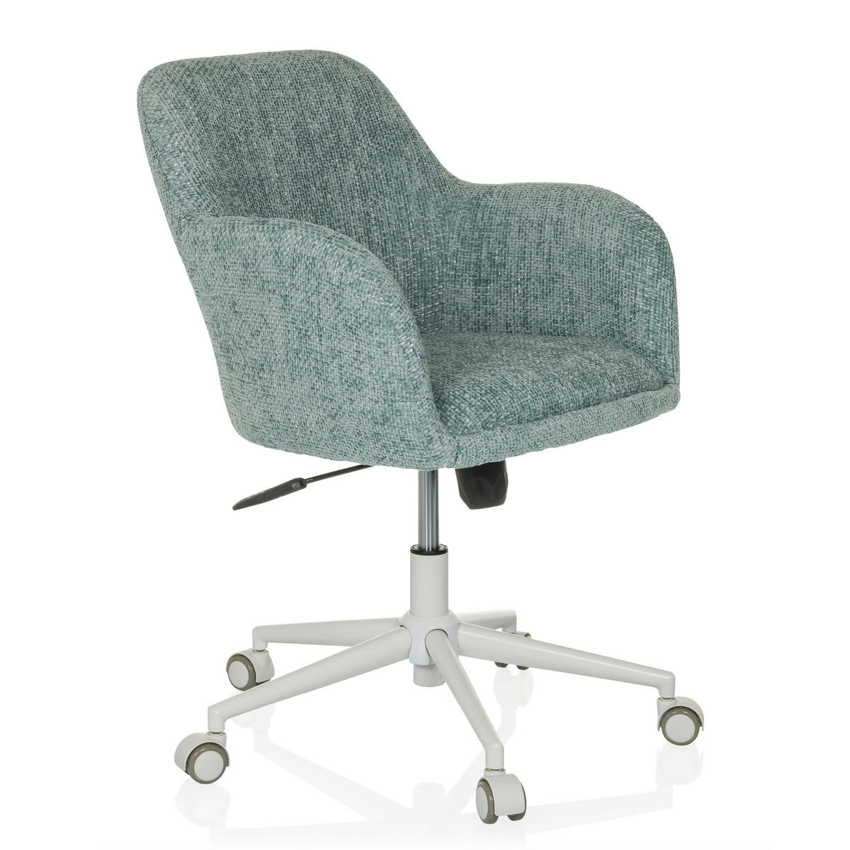 DREHSTUHL Mintgrau  - Mintgrau/Weiß, MODERN, Textil/Metall (58/78/60cm) - MID.YOU