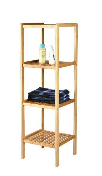 REGAL Bambus massiv Naturfarben  - Naturfarben, KONVENTIONELL, Holz (33/110/34cm) - Carryhome