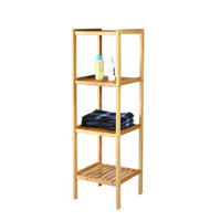 REGAL Bambus massiv Naturfarben  - Naturfarben, KONVENTIONELL, Holz (33/110/34cm) - Carryhome