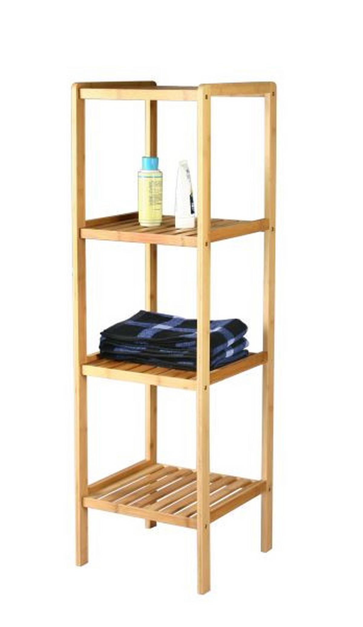 REGAL Bambus massiv Naturfarben  - Naturfarben, KONVENTIONELL, Holz (33/110/34cm) - Carryhome