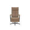 RELAXSESSEL in Textil Hellbraun  - Hellbraun/Schwarz, Design, Textil/Metall (76/110/83cm) - Beldomo Speed