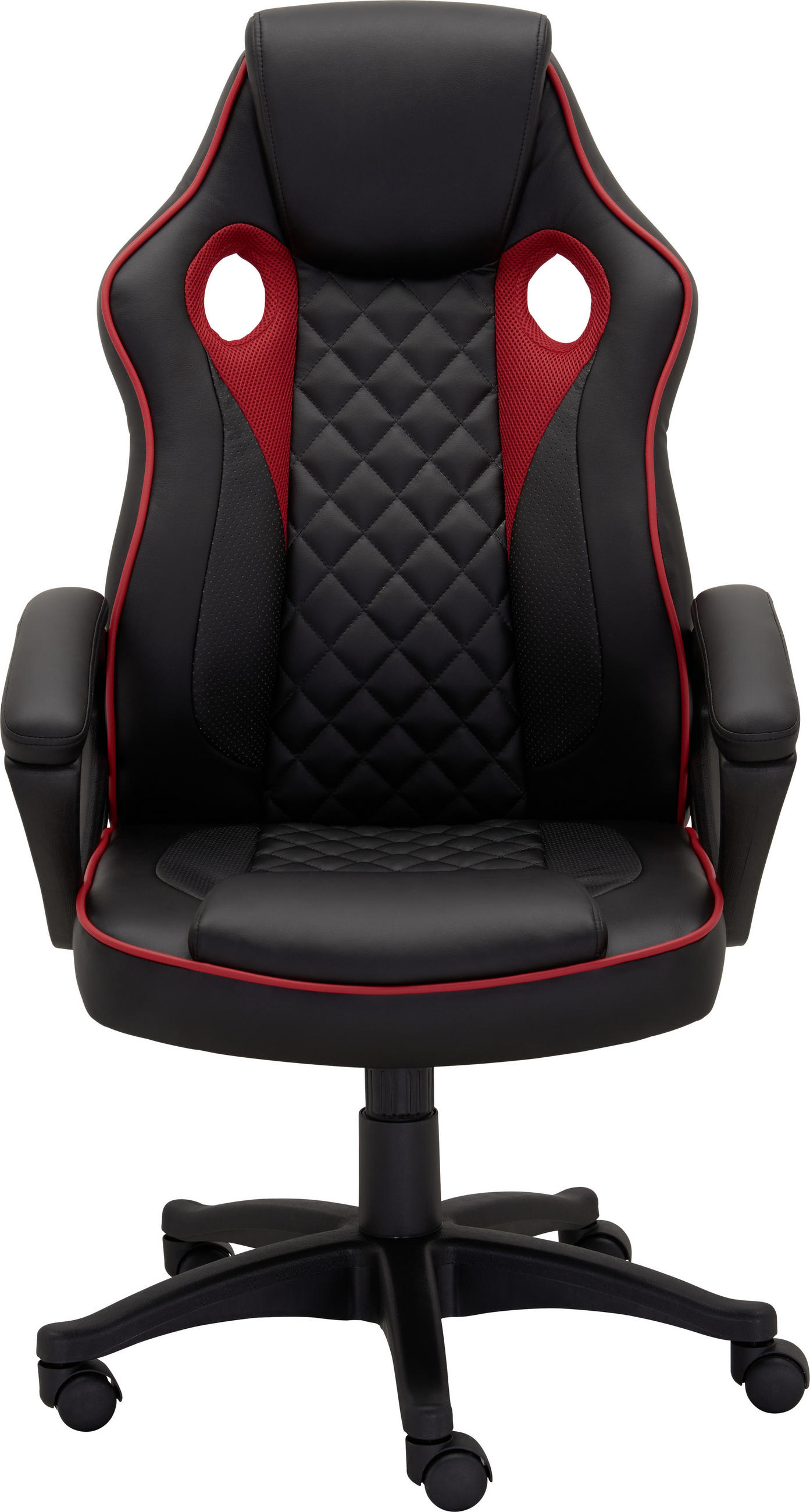 GAMINGSTUHL Rot, Schwarz Metall, Kunststoff, Textil   - Rot/Schwarz, Design, Kunststoff/Textil (67/113-123/71cm) - Xora