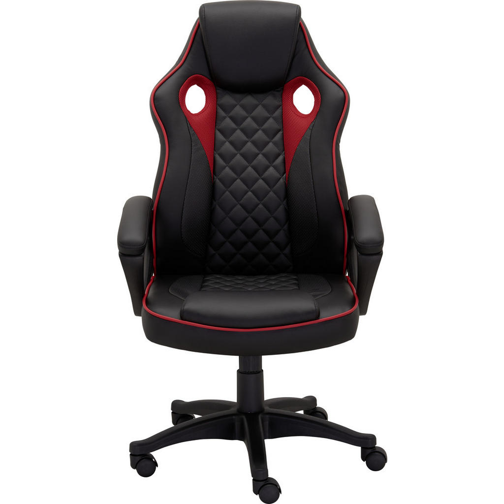 Thumbnail - Xora Gamingstuhl, Rot, Schwarz, Metall, Kunststoff, Textil, Drehkreuz, 67x113-123x71 cm, Kinder- & Jugendzimmer, Jugendm...