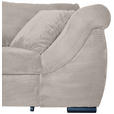 ECKSOFA Beige Cord - Beige/Schwarz, KONVENTIONELL, Textil/Metall (168/258cm) - Carryhome