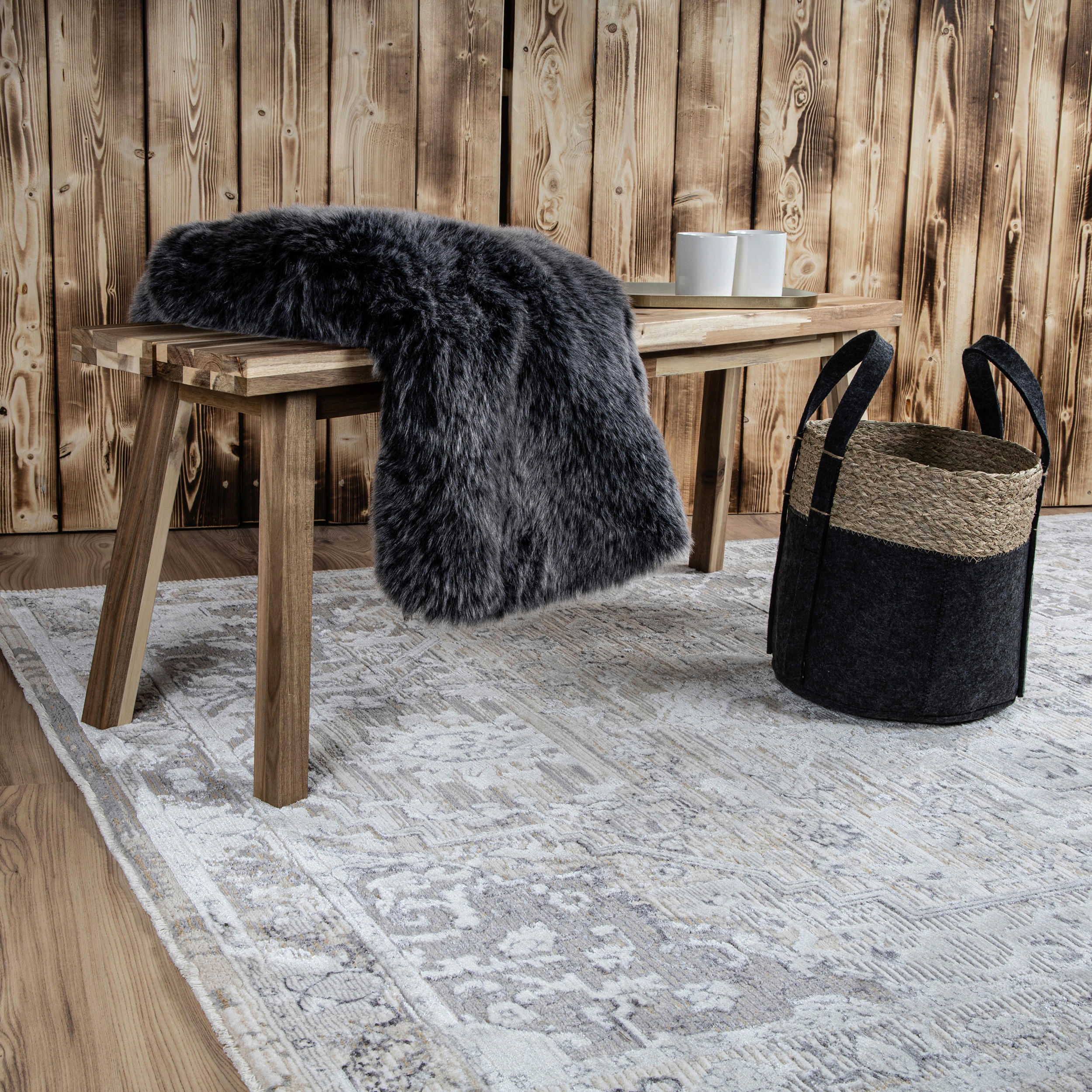 COVOR ȚESUT My Manaos  - taupe, Konventionell, textil (140/200cm)