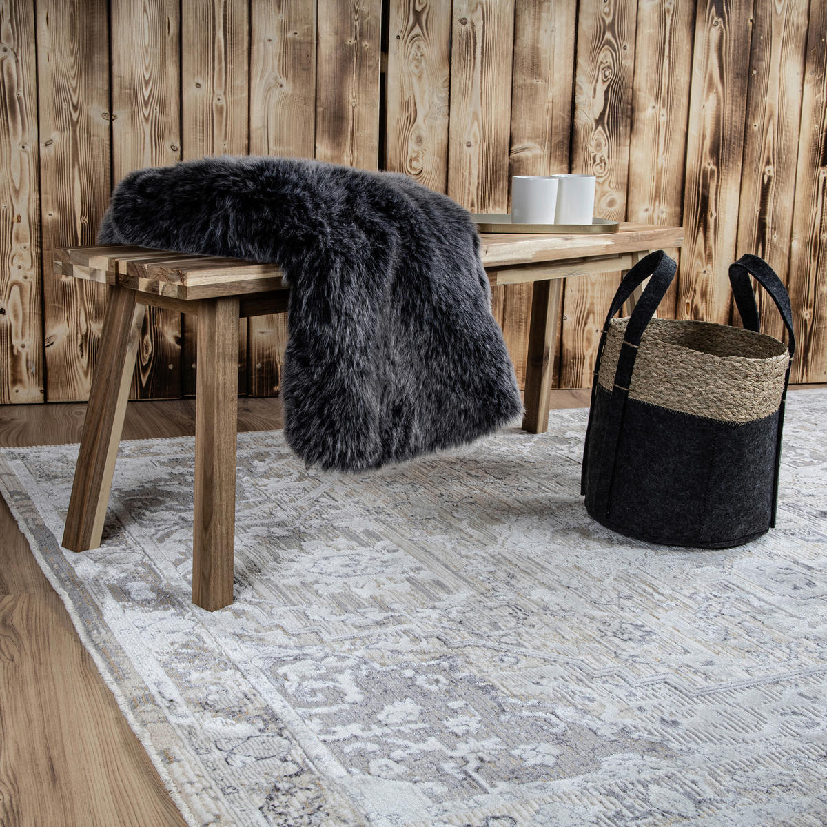 COVOR ȚESUT My Manaos  - taupe, Konventionell, textil (140/200cm)