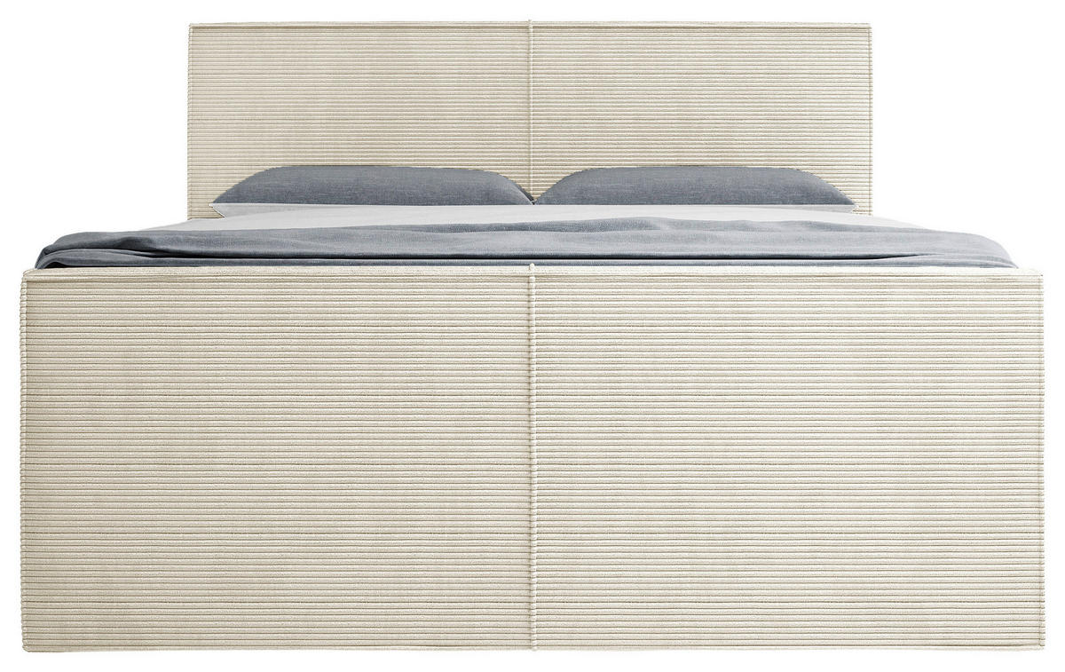 BOXSPRINGBETT 160/200 cm  in Beige  - Beige, MODERN, Textil (160/200cm) - Livetastic