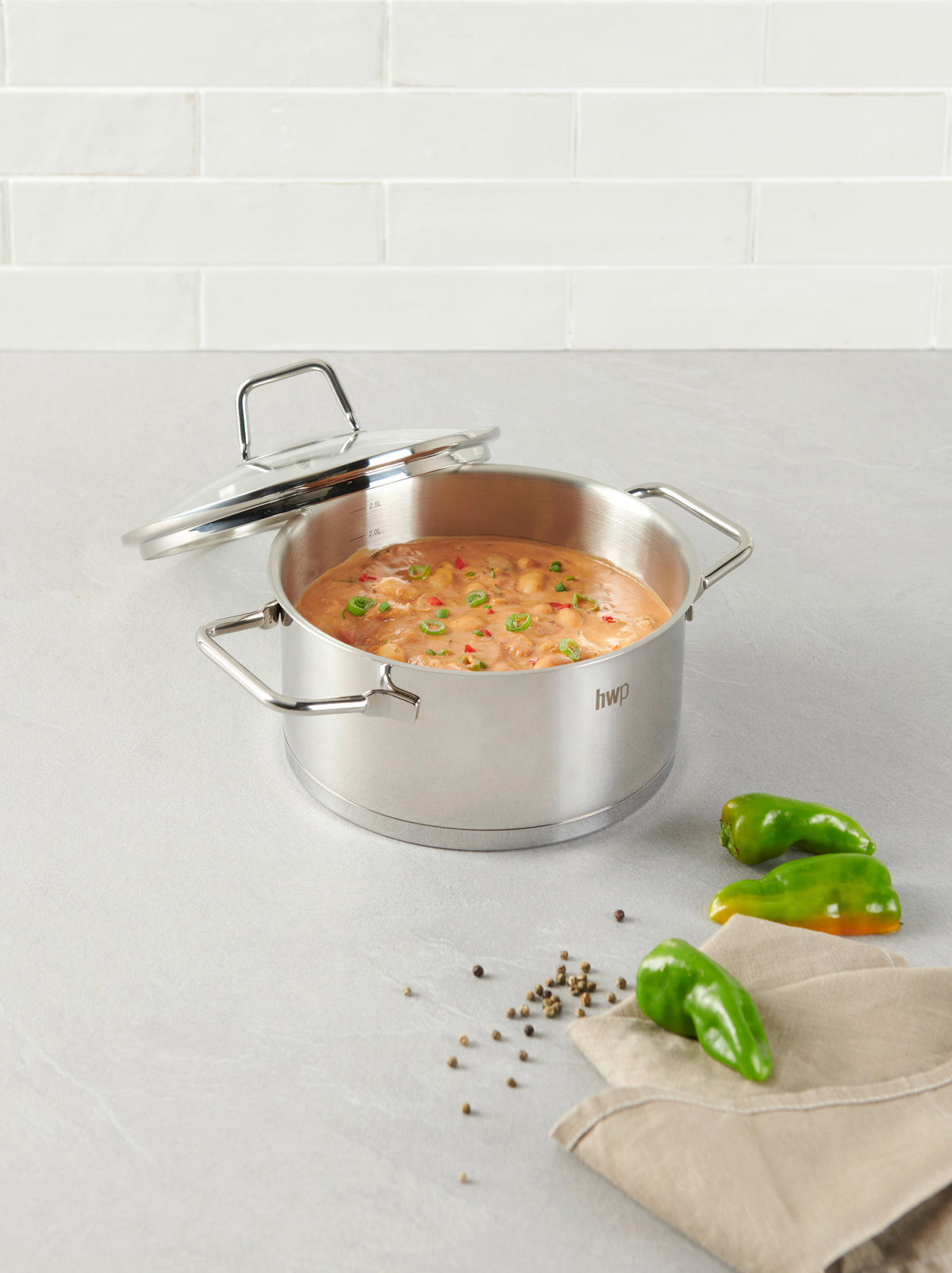 LONAC ZA PEČENJE  2,5 l   Perfect Cooking  - boje oplemenjenog čelika/prozirno, Basics, staklo/metal (20/9,5cm) - Homeware Profession.