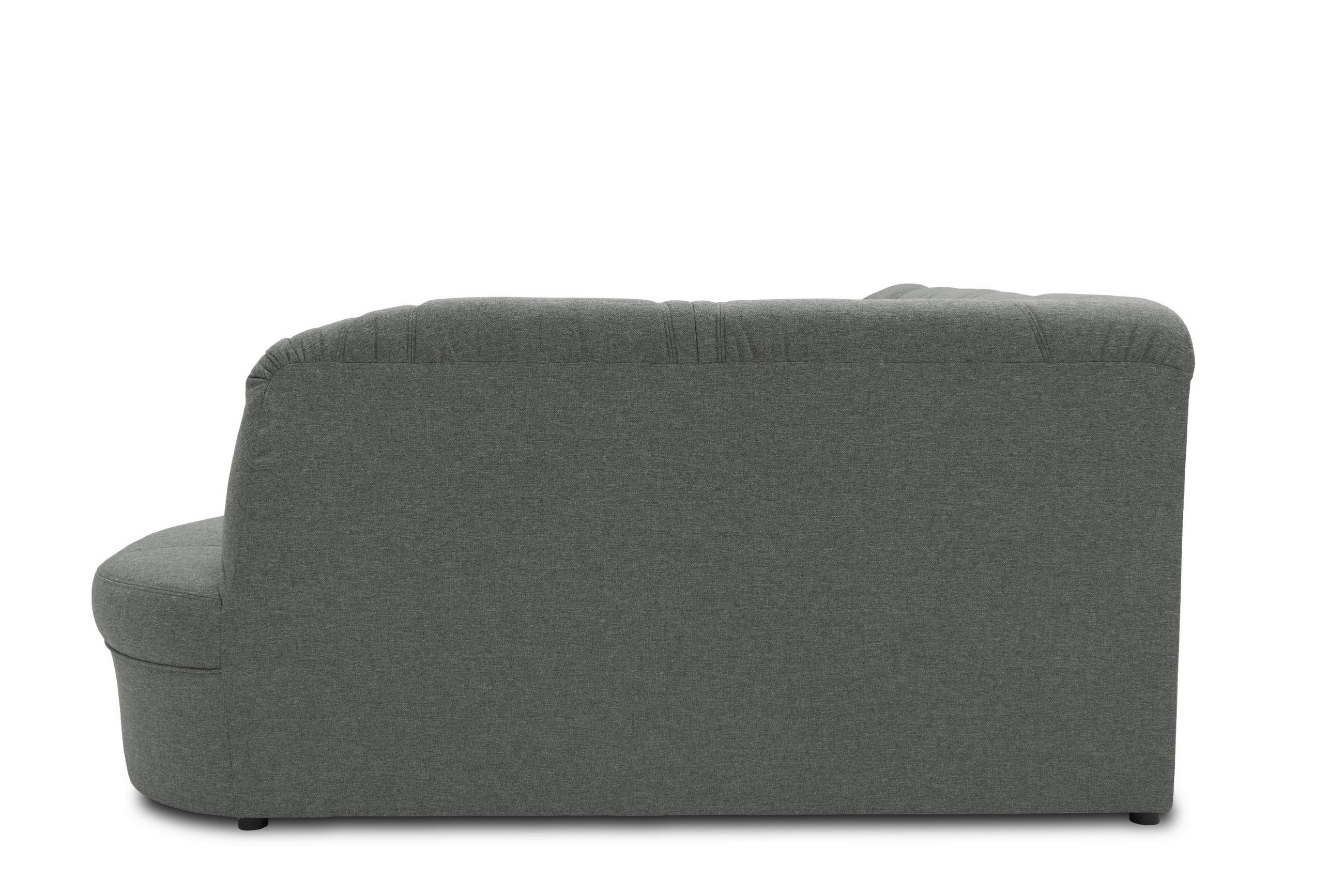 WOHNLANDSCHAFT Dunkelgrau Mikrofaser  - Dunkelgrau/Schwarz, KONVENTIONELL, Kunststoff/Textil (146/295/180cm) - MID.YOU