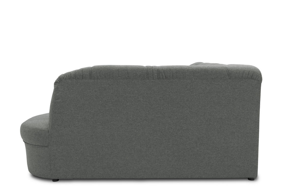 WOHNLANDSCHAFT Dunkelgrau Mikrofaser  - Dunkelgrau/Schwarz, KONVENTIONELL, Kunststoff/Textil (146/295/180cm) - MID.YOU