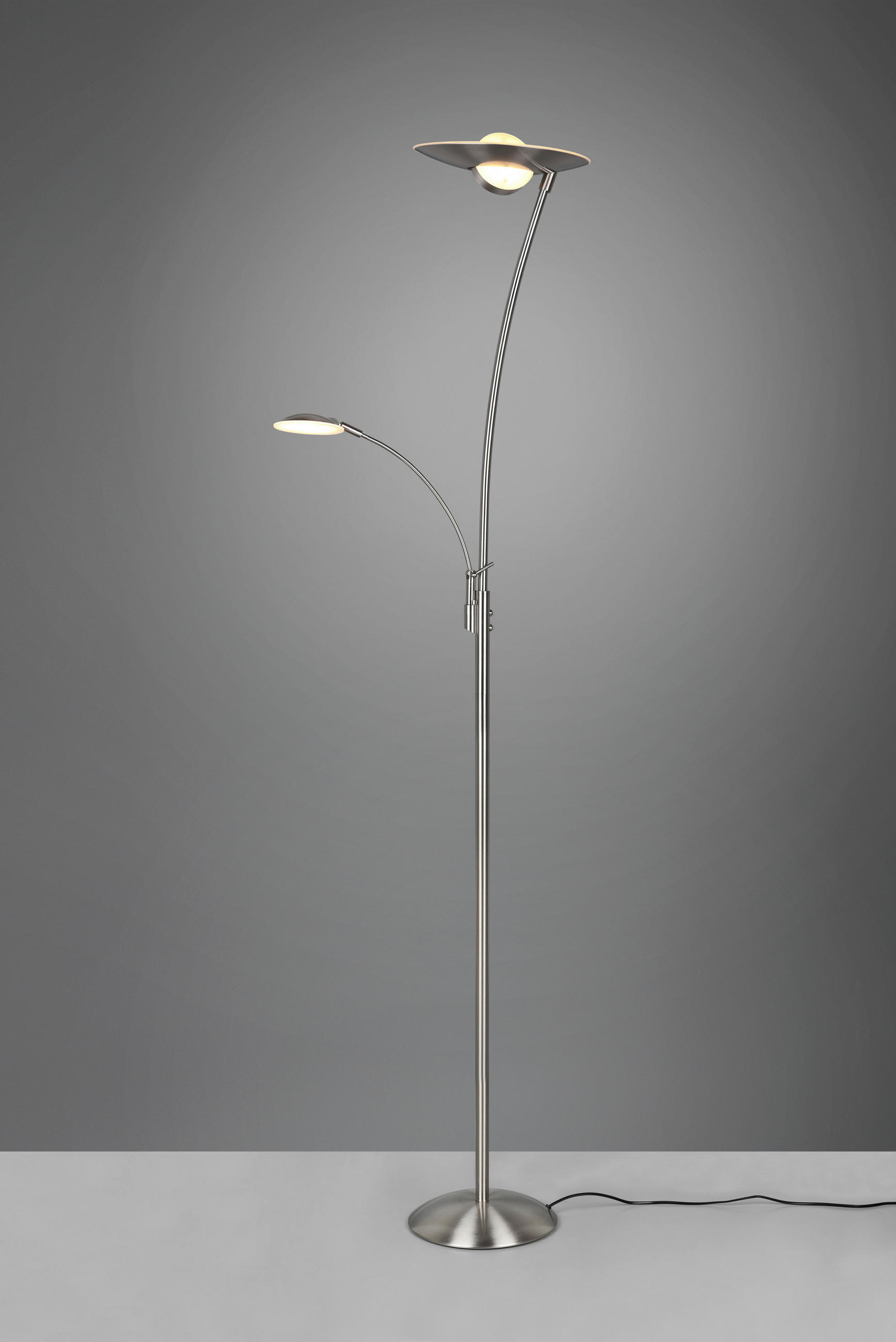 LED-GOLVLAMPA Granby    - nickelfärgad, Design, metall (180/29,5/46cm) - Trio Leuchten