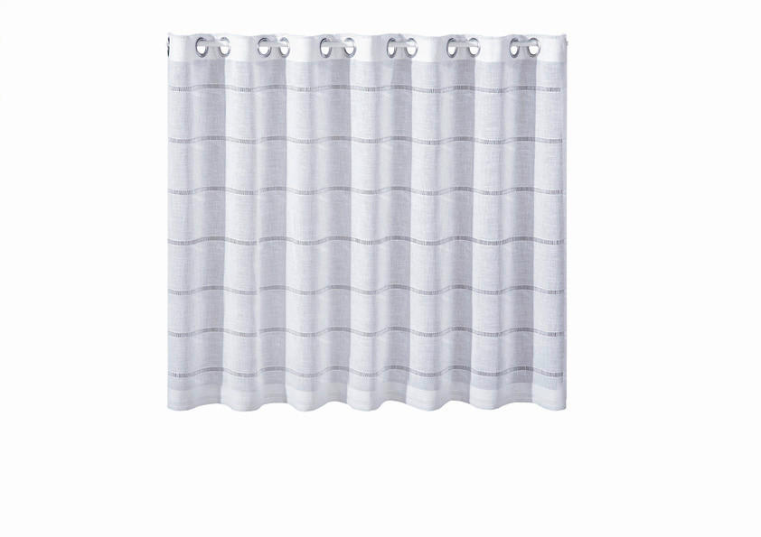 KURZGARDINE   140/75 cm   - Weiß, KONVENTIONELL, Textil (140/75cm)