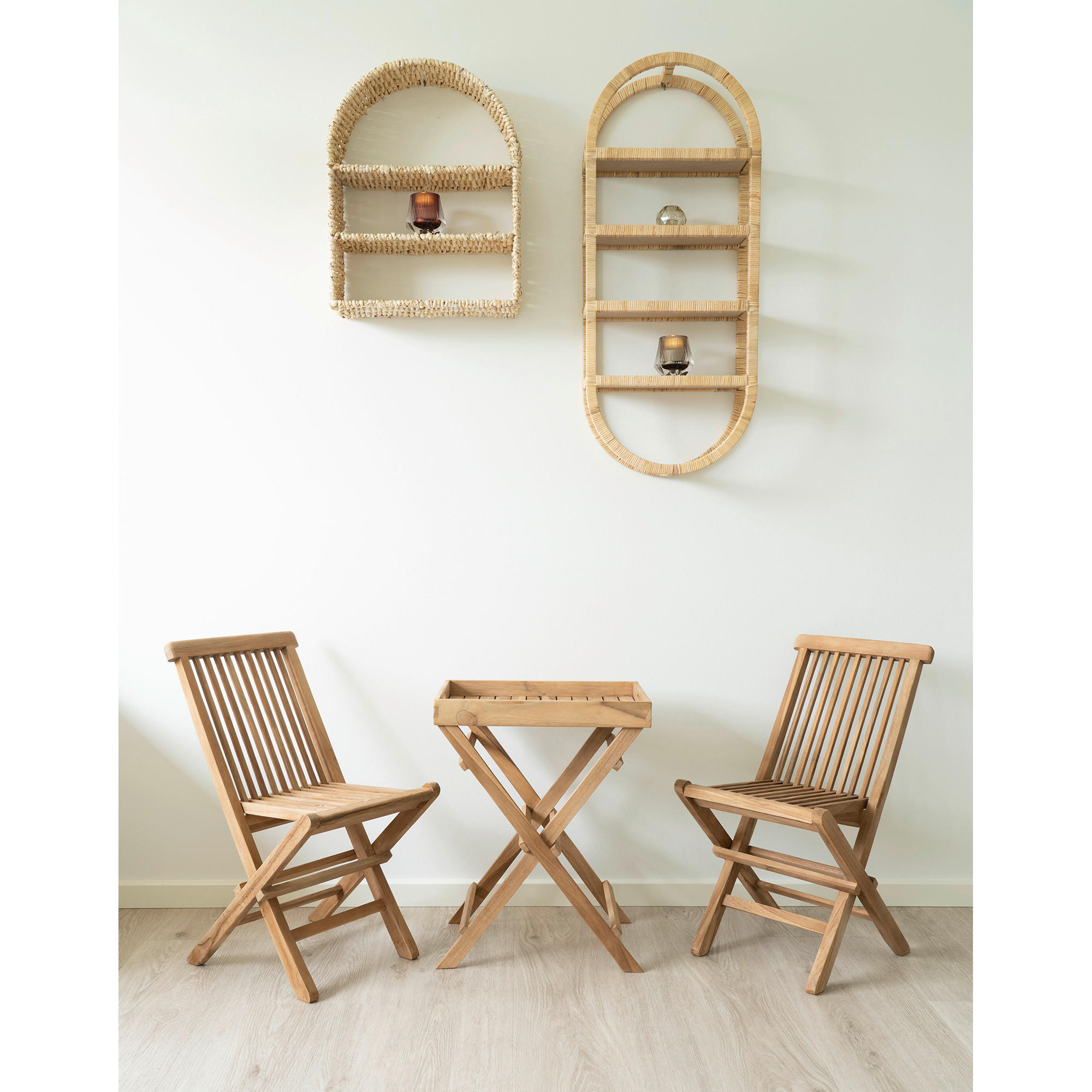 GARTENSTUHL-SET Holz Braun  - Braun, MODERN, Holz (31/58/42cm) - MID.YOU