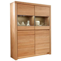 HIGHBOARD Kernbuche  131,2/168,8/42,1 cm  - Kernbuche, Design, Glas/Holz (131,2/168,8/42,1cm) - Valdera