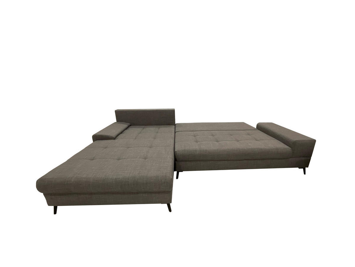 SJEDEĆA GARNITURA tekstil  tamno siva   - siva/tamno siva, Moderno, tekstil/metal (212/324cm)