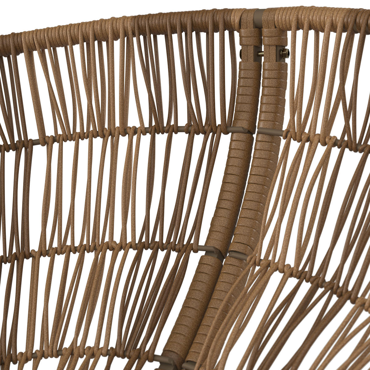 GARTEN-RELAXSESSEL Stahl  - Beige/Braun, KONVENTIONELL, Kunststoff/Metall (96/86/78cm) - Ambia Garden
