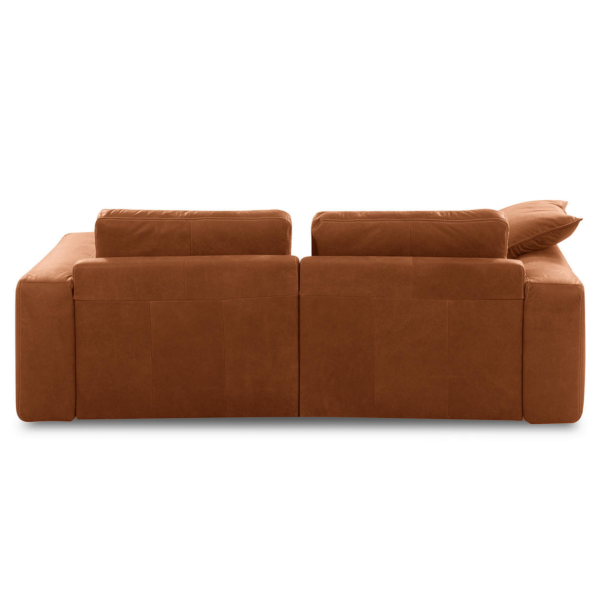 2-SITZER-SOFA  in Echtleder Karamell   - Beige/Karamell, Design, Leder/Kunststoff (240/85/123cm) - Livetastic