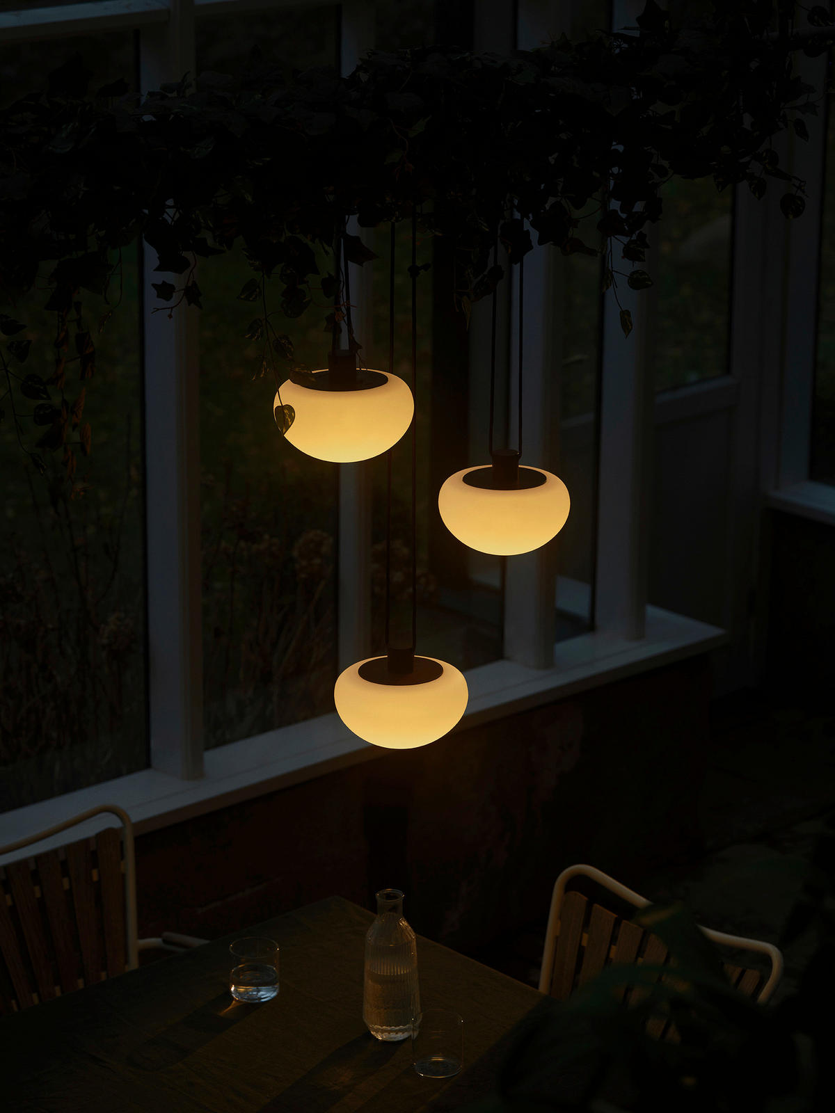 AUßENHÄNGELEUCHTE 20/55 cm  - Schwarz/Weiß, Design, Kunststoff/Metall (20/55cm) - Nordlux