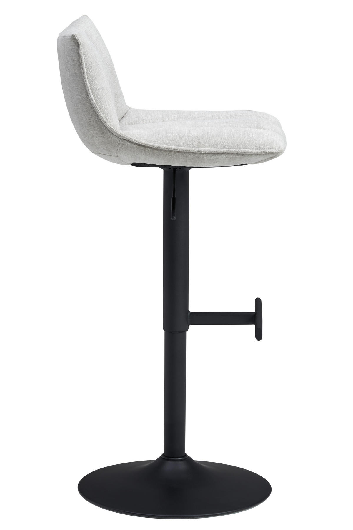 BARHOCKER in Beige  - Beige/Schwarz, MODERN, Textil/Metall (46/87-108/52cm) - MID.YOU