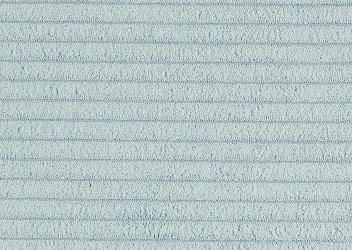 ECKSOFA Blaugrau Cord  - Blaugrau/Schwarz, KONVENTIONELL, Textil/Metall (280/173cm) - Hom`in