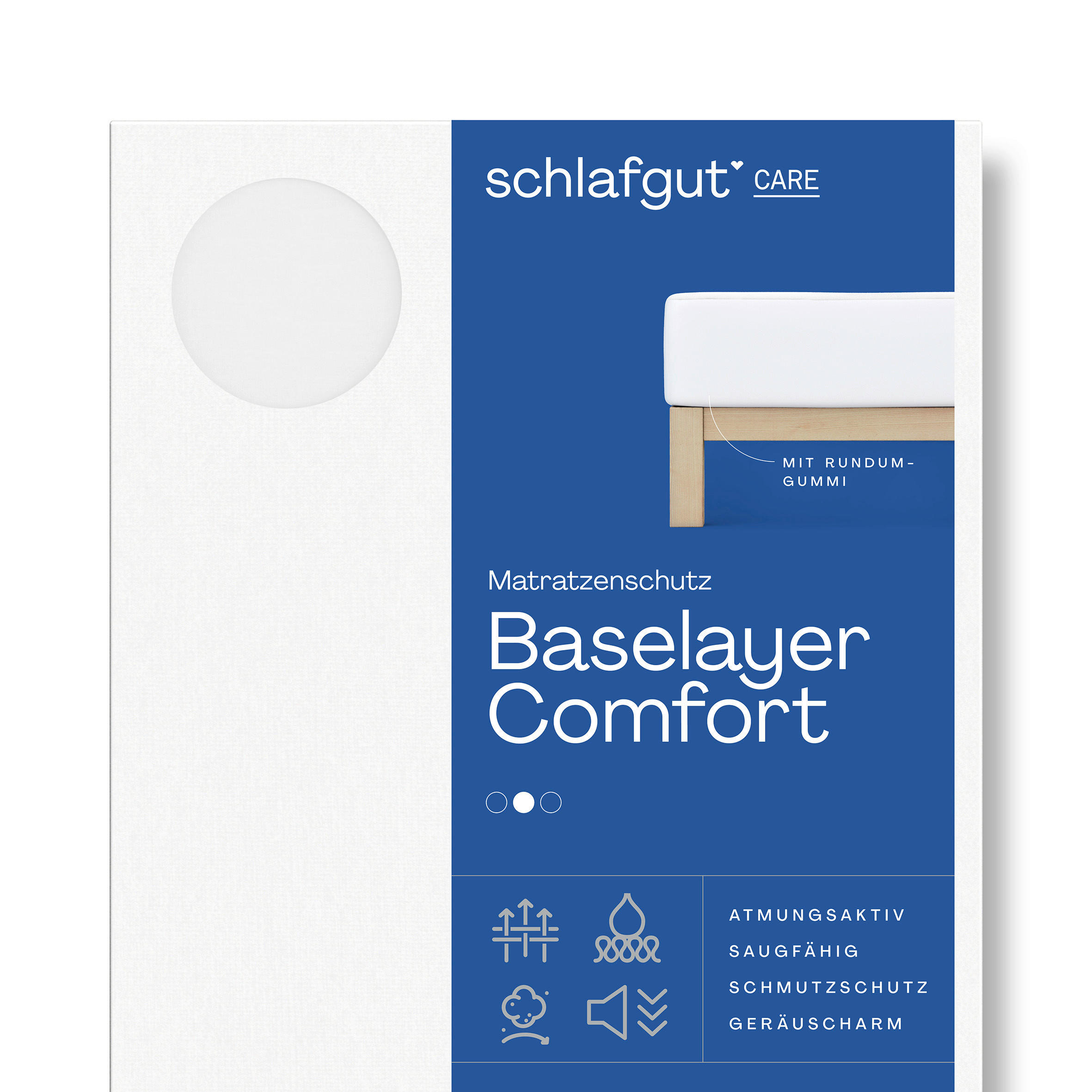MATRATZENAUFLAGE - Weiß, Basics, Textil (160/200cm) - Schlafgut